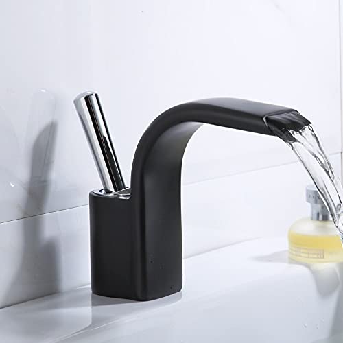 Robinet mitigeur cascade en laiton robinets de salle de bains eau chaude et froide SLT171-BS