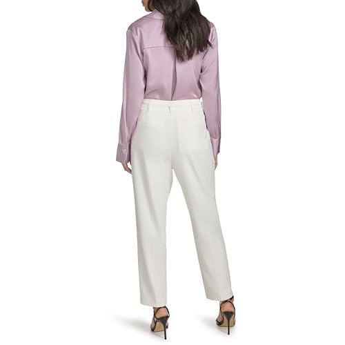 Calvin Klein Women's Straight Leg Belted Tie Waist Pant4