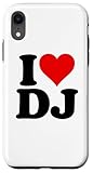 i love heart dj d j d.j. iniziali nome custodia per iphone xr