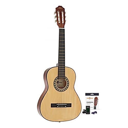 Gear4music Guitarra Clásica 3/4 Natural