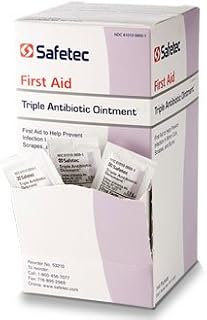 SAFETEC 53210 Triple Antibiotic .9gram 144ct Box, 12 Boxes per case