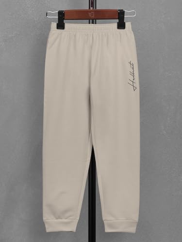 Image of HELLCAT Boys Track Pants Casual & Activewear | Regular Fit Mid Rise Jogger with Elasticated Waistband, Ribbed Cuffs & 2 Pockets | Cotton Blend