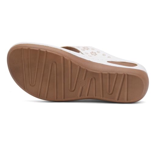 Chaussures de marche compensées Herstyle à bout ouvert pour le confort - 4