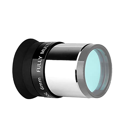 Image of SVBONY SV131 Plossl Eyepiece 1.25 Inches 6mm Eyepiece 4 Elements Design 48 Degrees Field of View with Filter Threaded