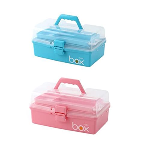 Trousse de premiers secours pour maison PLAFOPE boîte médicale rose S pour toute la famille