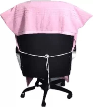 Bath On Chair Towels for Office | Unique Office Chair Towel with Tie Knot (Pink)