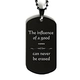 Farmer Engraved Black Dog Tag - The Unforgettable Influence and Confidence Reminder for Graduation, Birthday, Veterans Day