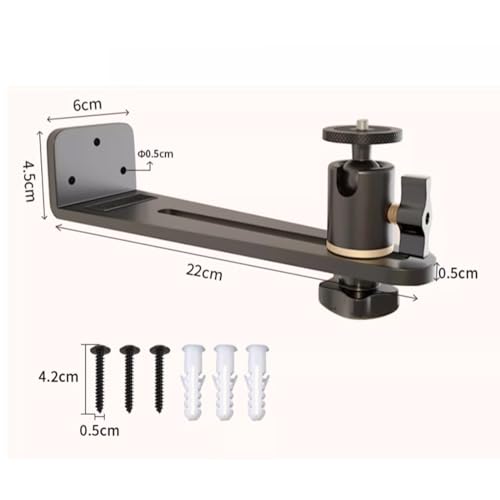 Soporte de pared para proyector universal y regulable con anclaje para cabecera de cama 3