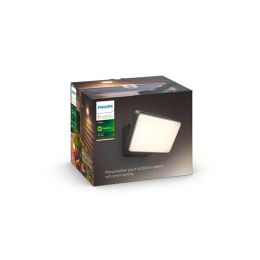 Philips Hue White Projecteur extérieur Welcome - Noir, Fonctionne avec Alexa, Google Assistant et Apple Homekit