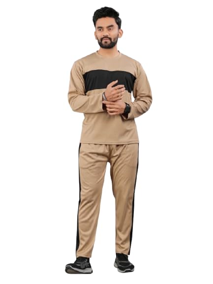 Cotton Blend Night Suit/Summer Suit for Men, Regular Fit Half Sleeves T-Shirt & Lower Set | Soft Cord-Set Track Suit for Boys | Ideal for Casual Outings, Gym, Workout, Sports-image-46