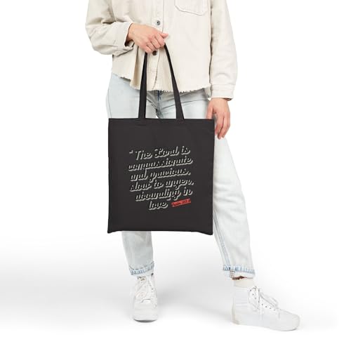 Fearfully & Wonderfully 139 Cotton Canvas Tote Bag, Cute Sassy Lord Knows I'm Trying Inspired Psalm 103:8; Christian tote4