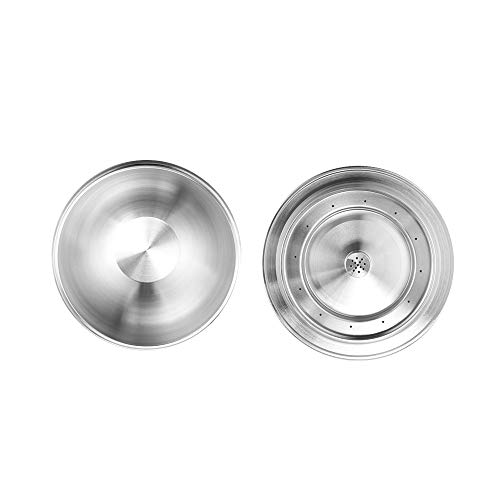Anself Cápsulas de café com enchimento de aço inoxidável Conjunto de filtro de copo de cápsula de ca
