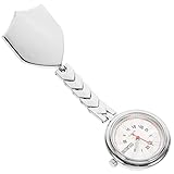 UKCOCO Krankenschwester Taschenuhr Ansteckuhr Brosche Clip On Uhr Schwesternuhr Quarzuhr Hängeuhr Pflegeuhr Fob Uhr für Pflege Arzt Student Damen Uhr