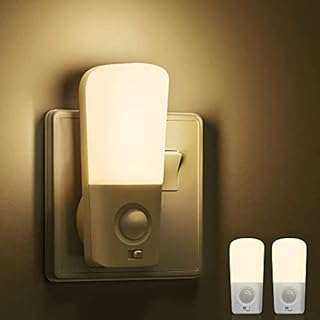 Night Light Plug in Wall[2 Pack], LOHAS Motion Sensor Night Light, Warm White 3000K, 30/80LM Motion Sensor Lights Indoor, 3 Modes LED Night Light for Kids, Hallway, Stairs, Bathroom