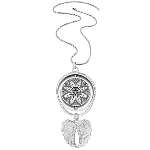 Collier ailes d'ange style arabe noir et blanc, le cadeau idéal et unique