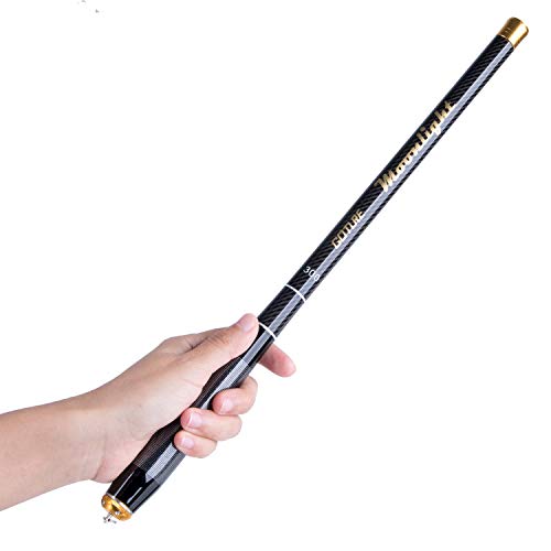 Goture Telescopic Tenkara Fishing Rod Collapsible Crappie Rods 1 Piece Portable Hand Fishing Poles Carbon Fiber Stream Ultralight Inshore Carp Bamboo Pole Bass Trout - 7Ft (Extra Tips Not Included) #TOP4