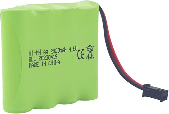 Image of 2PCS 4.8V 2800mAh AA Rechargeable Battery with SM-2P Plug and USB Charging Line for SY-E511 RC Excavator Truck Engineering Car E562 TD141 RC Toy