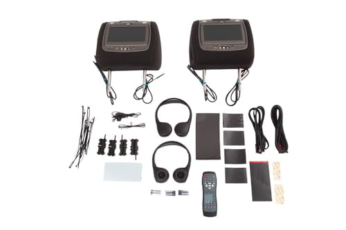 GM Accessories 23408419 Rear-Seat Entertainment System with DVD Player in Jet Black with Kalahari Stitching and All Terrain Logo