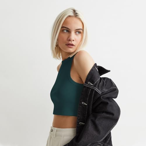 Image of KERI PERRY Tops for Women Crop Top for Women's Tank Activewear Tee Sports Western Casual Cotton Camisole Pack of 3 Combo