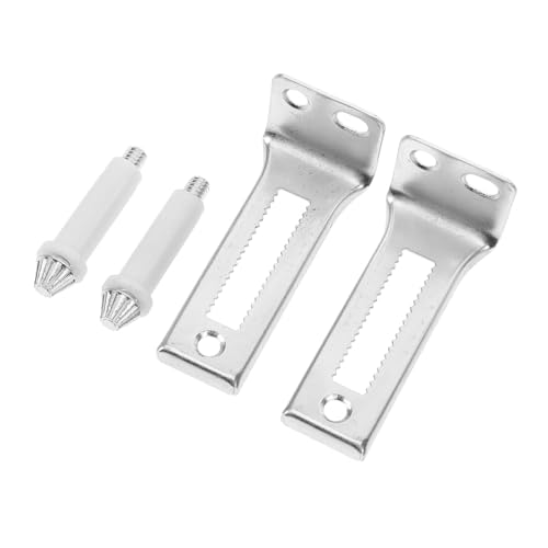 OSALADI 2 pares de herrajes para puertas bifold, pivotes superiores deslizantes para closet, bisagras mate miniatura 1
