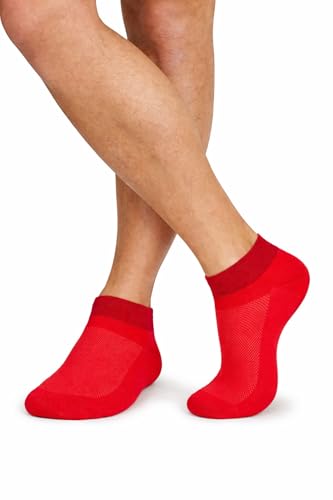 Image of RONDO 3 Pack Thin Ankle Socks - Unisex Ultra Thin Breathable Athletic Socks - Low Cut Running Ankle Socks - Thin Cotton Socks