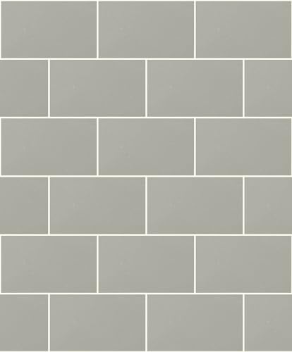CROWN Wallcoverings London Glitter Tile Wallpaper Grey M1123 Full Roll