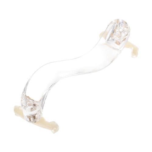 VANZACK Simple Design Shoulder Pads for Violin Acrylic Violin Shoulder Rest White Chin Pad Included