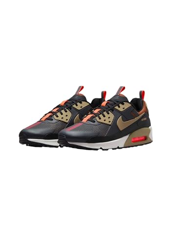 Nike Air Max 90 Drift Men's Shoes (FB2877-002, Dark Smoke Grey/Black/Hyper Crimson/Khaki) Size 102