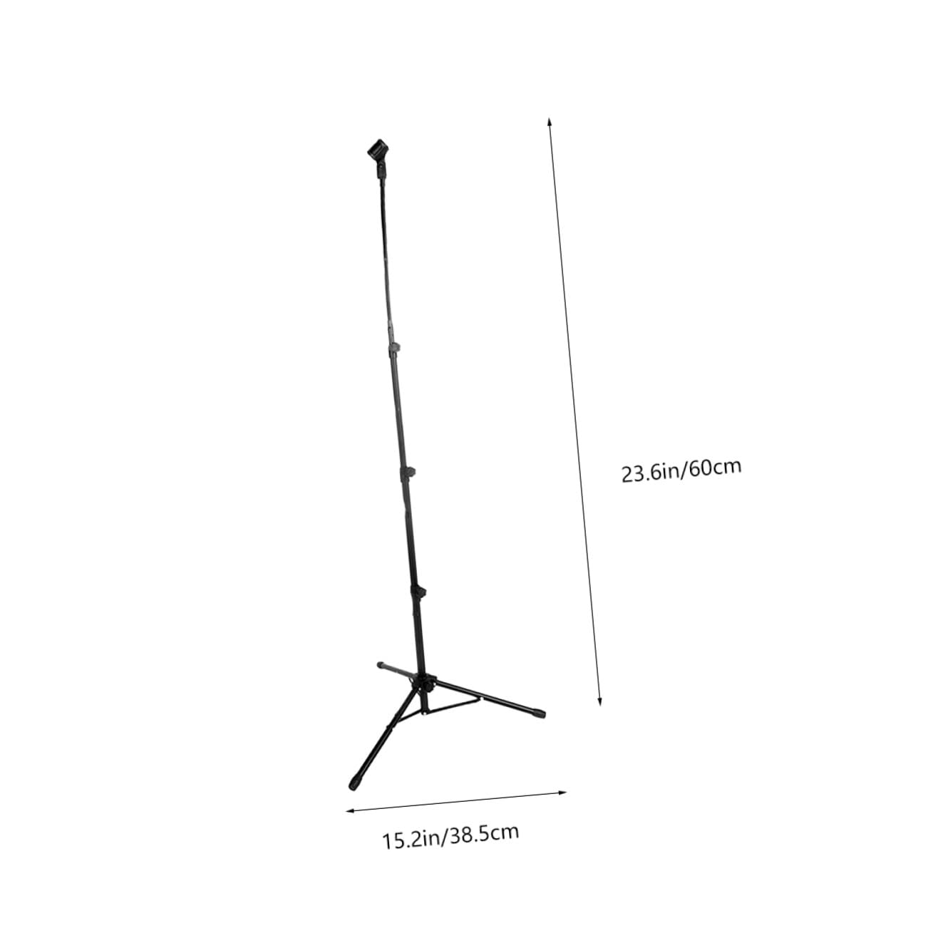 BESPORTBLE Supporto per Microfono in Asta Telescopica Regolabile Treppiede da Pavimento Stabile Accessorio per Microfono