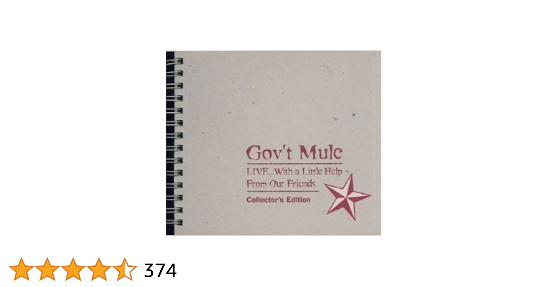 Gov't Mule 『LIVE With a Little〜 」輸入盤　4枚組 Gov't Mule - Live With a Little Help From Our Friends