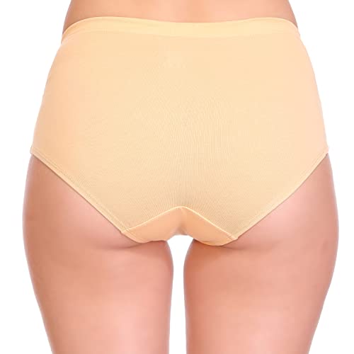 Image of SONA Women's Soft Cotton Inner Elastic Plain Daily Use Hipster Panties