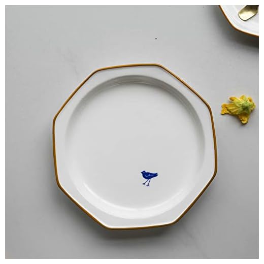 Dishes Dessert Plates Dinner Plates Bird Dinner Plate Dish Plate Salad Dinner Plates Family Kitchen Tableware Household Appetizers Salad Plates (Color : 5 inch+12cm) (Bird 8inch+19cm)