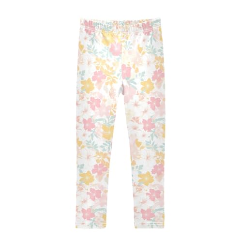 KLL Seamless Asian Traditional Patterns Toddler Girls Cotton Leggings Comfortable Full Length Sweatpants Sports