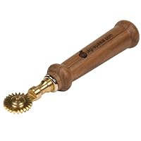 Rotella Tagliapasta Made In Italy - 4 Lame Lisce + 4 Dentate Regolabili, Acciaio Inox, Legno - Foto 2