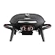 TAINO KENAI Gasgrill Camping Tischgrill Balkongrill Gas Outdoorküche Thermometer Aluguss Schwarz