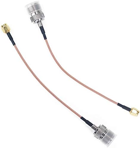 RG316 Cable Jumper Pigtail UHF SO239 Female PL259 to SMA Male Adapter Connector Cable 15cm Pack of 2