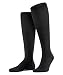 Falke Airport Mid-Calf Men's Business Dress Socks (Black, 11-12)