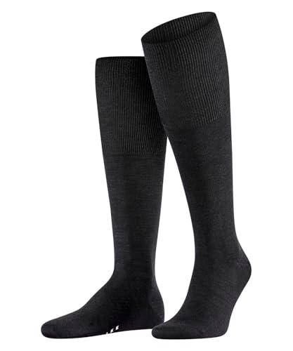FALKE Men's Airport Knee-High Socks, Breathable, Merino Wool Cotton, Light Formal Socks, Work or Leisure Clothing, 1 Pair