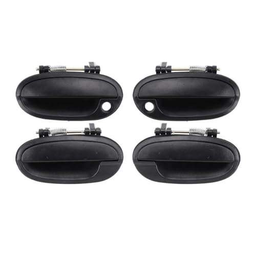 Poignée de porte extérieure pour Chevy Spark et Matiz - Lot de 4 pièces chromées
