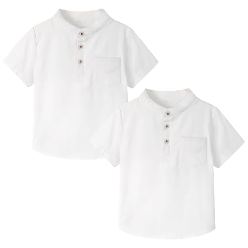 Chemises Henley lot de 2 en coton Volunboy pour garçon