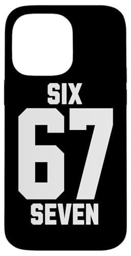 67 Six Seven Sport Design on Back. 6 7 Meme Men Women Kids X}zP[X iPhone 14 Pro Max p