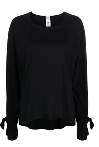 Image of Wolford Aurora Pure Cut A Shape Sleeves Top XS Black