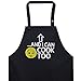 EXPRESS-STICKEREI Fartuch damski/męski z zabawnym napisem haftowany: .and I CAN Cook to - Smiley fartuch kucharski regulowany z kieszenią - haftowany fartuch kuchenny męski - prezent dla mistrza grillowania