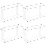 mDesign Plastic Adhesive Mount Storage Organizer Container for Kitchen or Pantry Wall Organization - Space Saving Holder for Sandwich Bags, Foil - 11