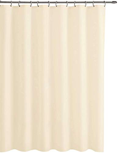 PEVA Plastic Shower Curtain Shower Liner, with 12 Metal Eyelets - Color : (Beige)