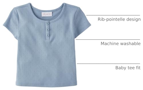 Image of The Children's Place Girls' Basic Short Sleeve Knit Shirts