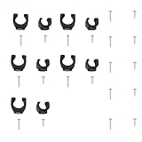 10pcs Flashlight Mounting Brackets, 20 Pieces Screws and Versatile Clips for LED Flashlights and More. Convenient Car Accessories for Truck Mounting(5 Big, 5 Small)