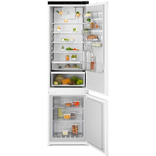 Electrolux Frigocongelatore da Incasso Serie 600 ENT6MD19S3, TwinTech Total No Frost, 188,4 cm, Capacità Totale 331 L (269 L Frigo + 62 L Freezer), MultiFlow, Porta Reversibile