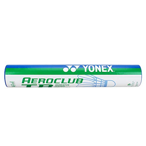 Image of Yonex VOLTRIC 0.5DG Badminton Racquet (Black /Lime, Graphite, 35 lbs Tension) & Yonex AeroClub (ACB) TR Badminton Feather Shuttlecock combo