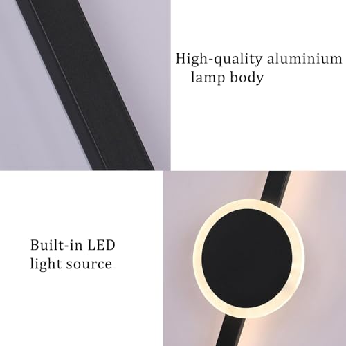 Dormitorio comedor apliques de pared modernos dorados con luz LED regulable 4